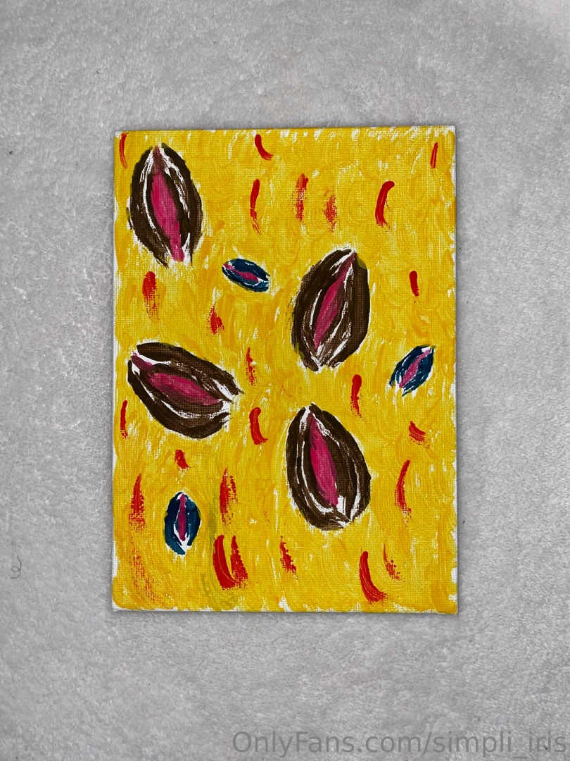 Vagin de l iris 500 obo lmmmaaooo cute little painting i made at a 