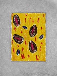 Vagin de l iris 500 obo lmmmaaooo cute little painting i made at a