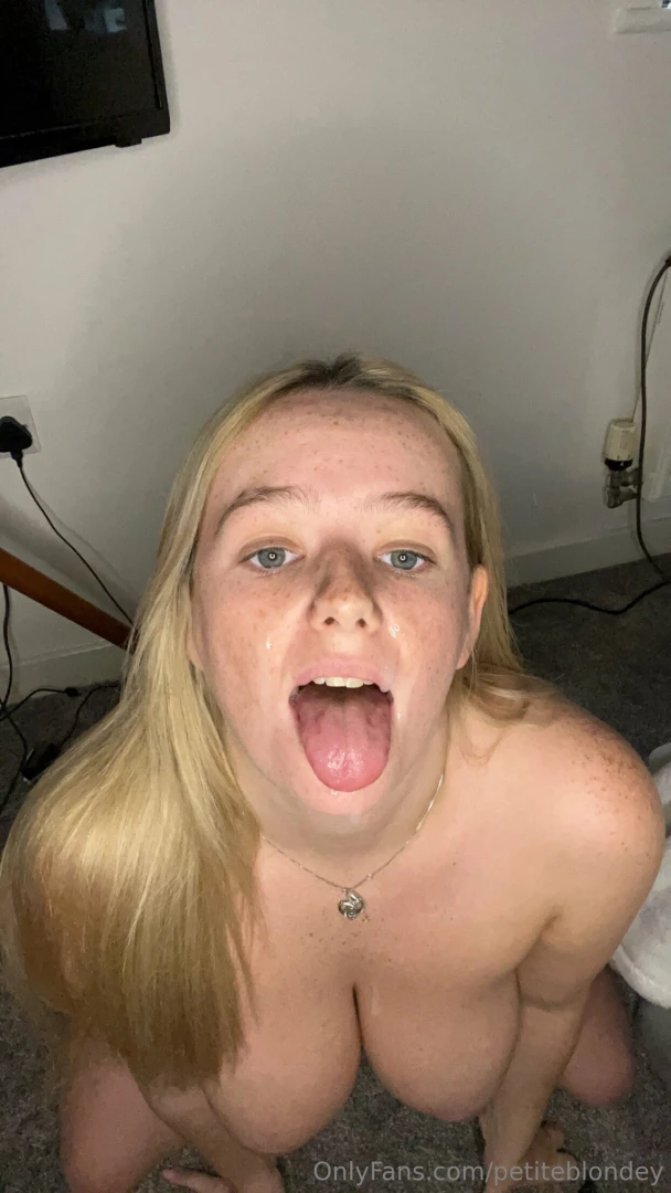 Only good girls get a face full of cum 