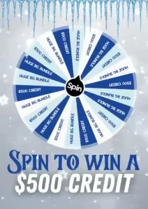 Mandy s 50 50 winter wheel - spin to win a 500 credit i m ready to