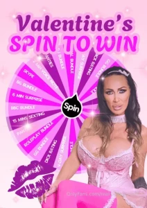 Spin my wheel i ll drain your balls with my slutty prizes it s been a