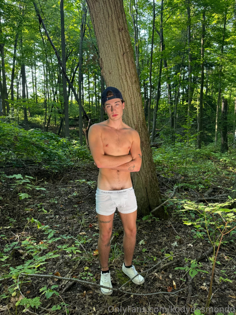 In the woods with some wood 