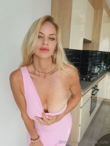 Real blonde wears pink clothes part 1