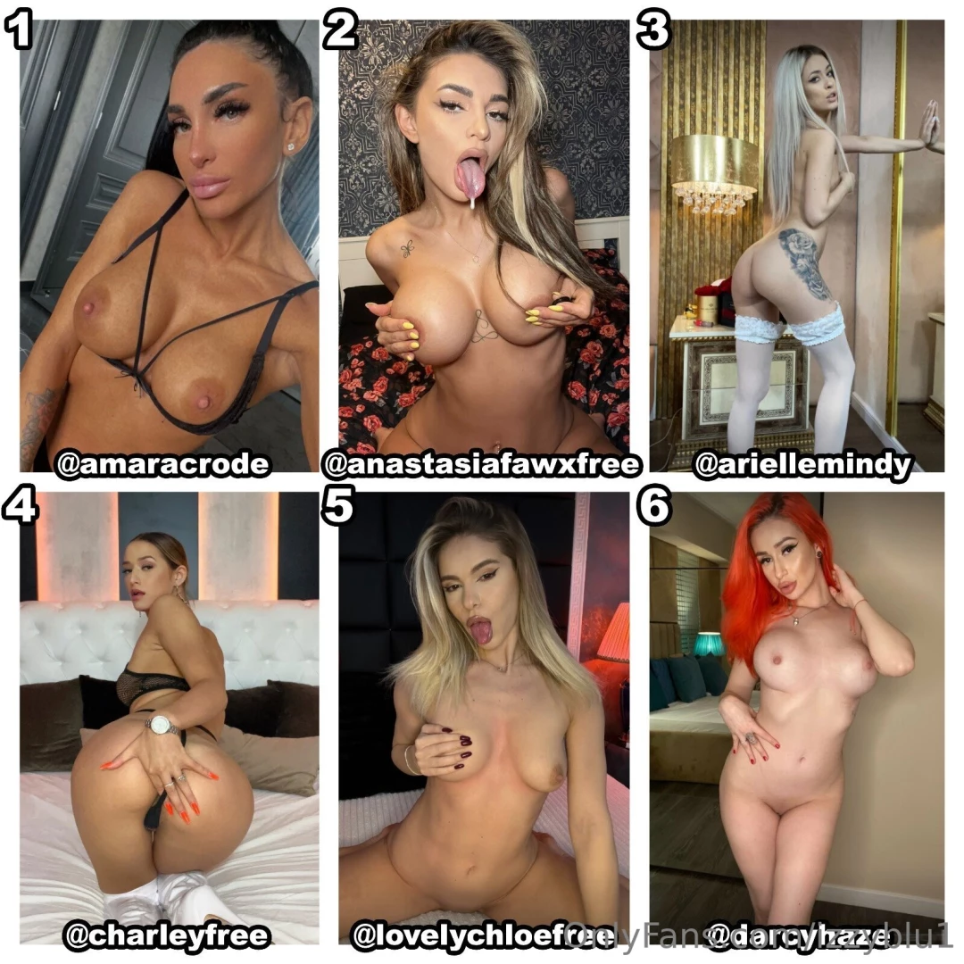 Subscribe for my friends real girls 1 amaracrode 2 anastasiafawxfree 3 