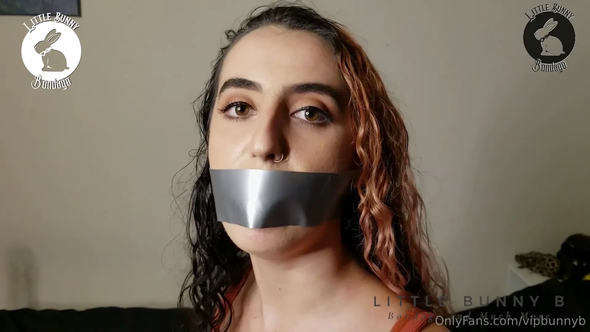 Tied up gagged and moaning for you 