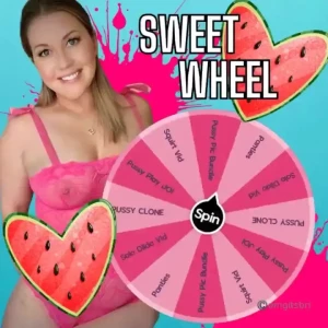 Feeling sweet so am i take a spin on my wheel to win something