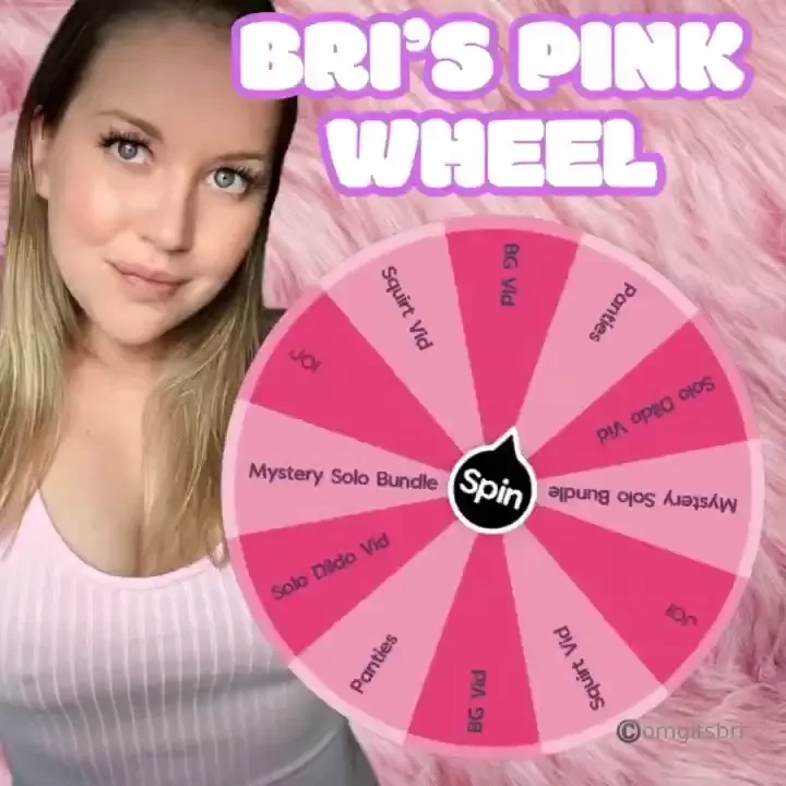 Pink wheel take a spin and win some content from your favorite girl 