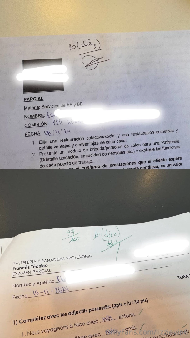 Good evening i m finally at home i got a 99 100 in my french midterm part 1 