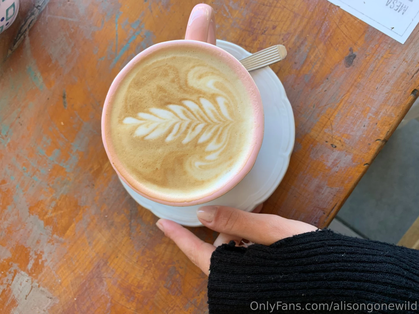 Went out for a coffee today how s your day 