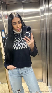 It got a little chilly so i pulled out my favorite sweater now i feel