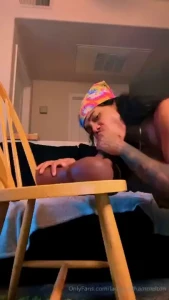 Scroll to see me struggle to straddle it in a chair fr