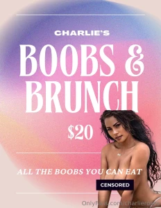 Charlie s boobs amp brunch special buffet now available as much as you