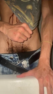 Chocolate syrup sure is sticky