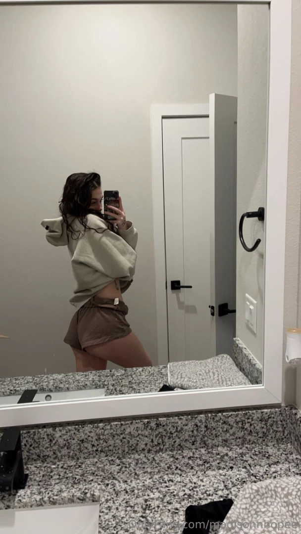 Feeling cozy wearing my sweatshirt 