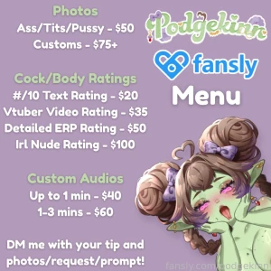 Hi i m podge a goblin vtuber cosplayer and absolute lil shit here you