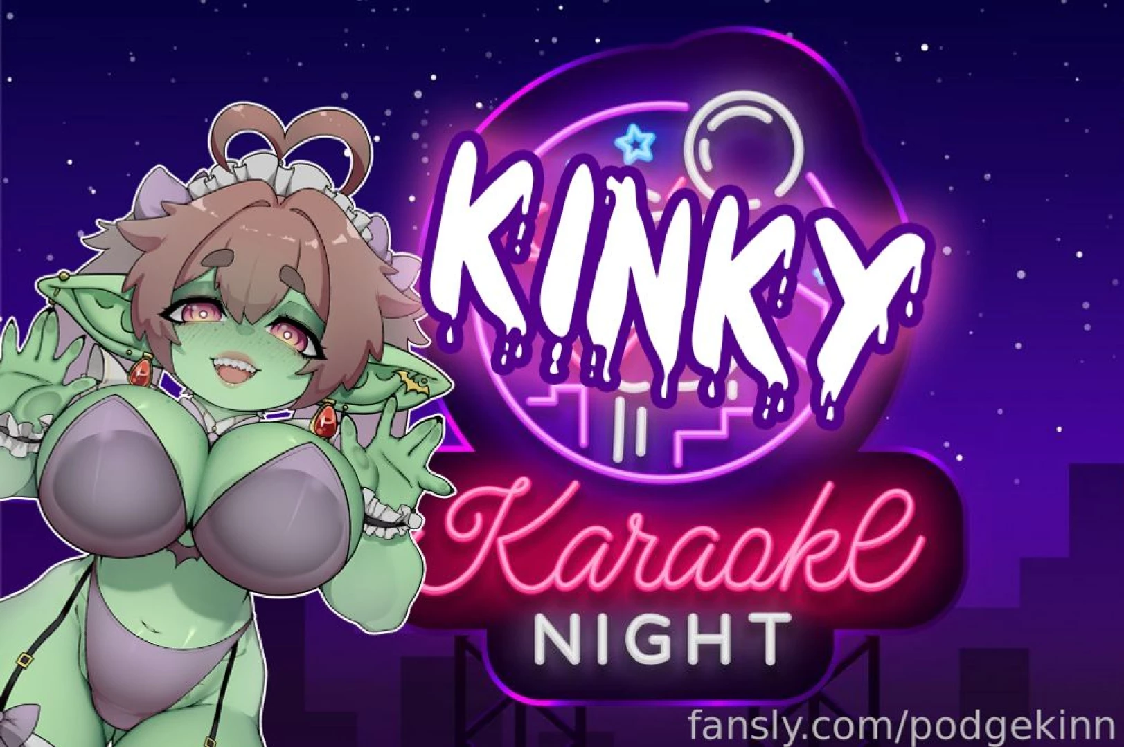Tonight at 10pm est here on fansly my very first karaoke stream and 