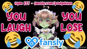 Tonight if i laugh you get to punish me and i m sure we can think of