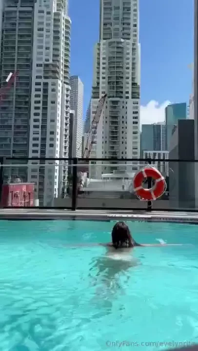 Tell me i m the prettiest girl by the pool u have ever seen or i ll 