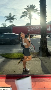 I m free today and i m on my way to play some tennis i ll take a few part 1