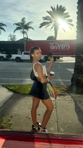 I m free today and i m on my way to play some tennis i ll take a few