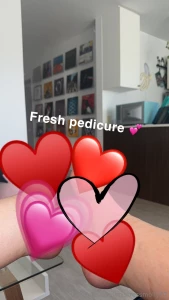 Would you suck on my toes after my pedicure today