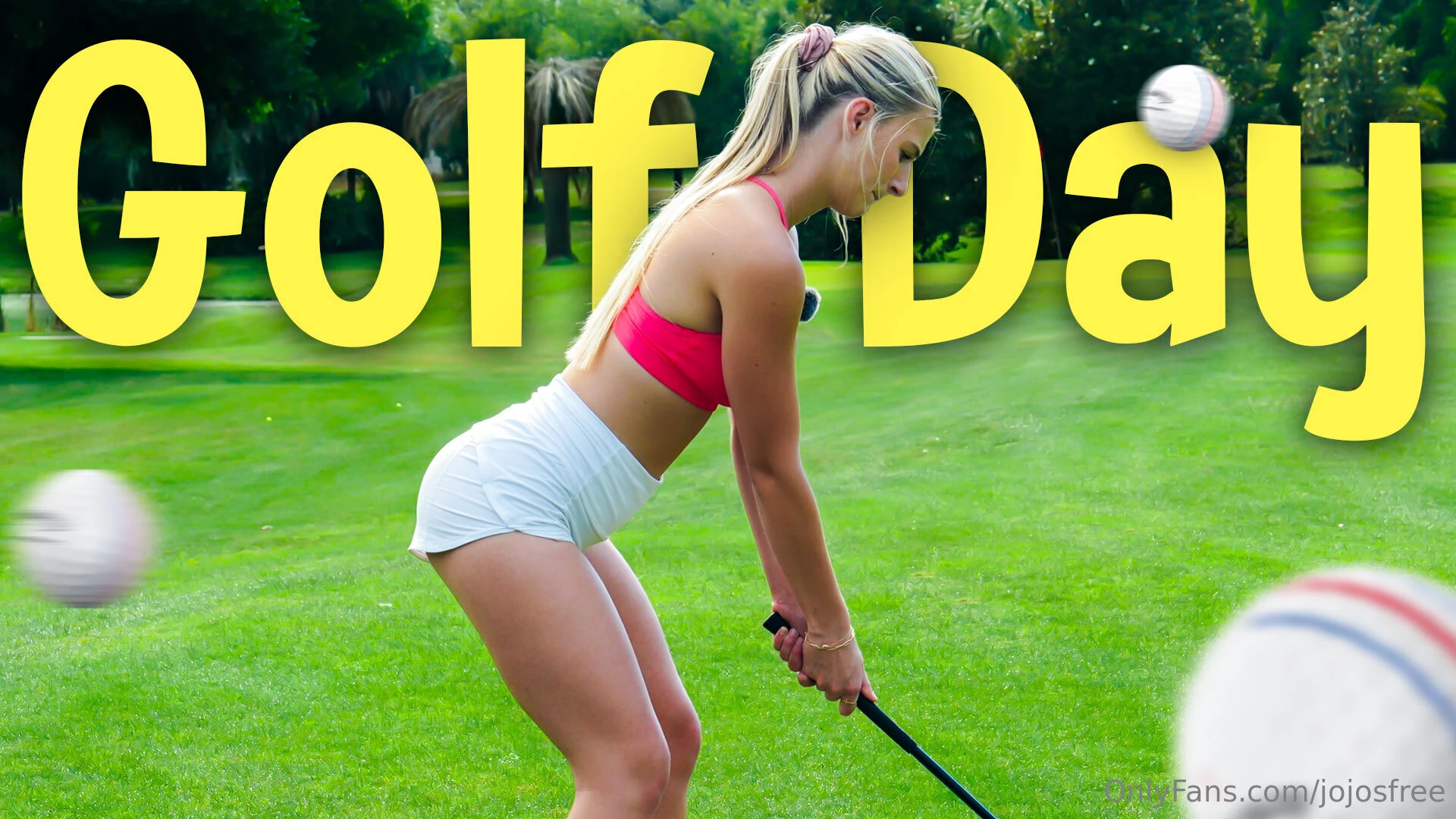 Golfing fun with jojo join me for a delightful day on the golf course 