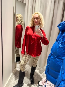 I have bought this red satin blouse