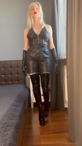 My new real leather shorts