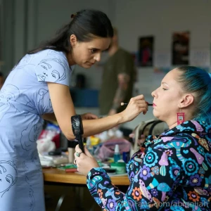 Bts shots from lmaof record god bless the amazing our makeup artist part 1