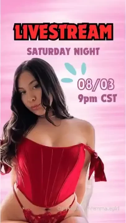 Hi babe do not miss my live tomorrow night i am expecting you to be 