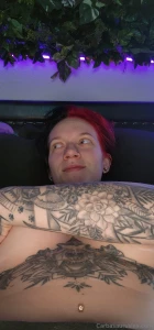 Swipe to uncover my titties and take my pants off