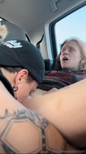 Themintsicle made me get in the backseat so he could have a snack