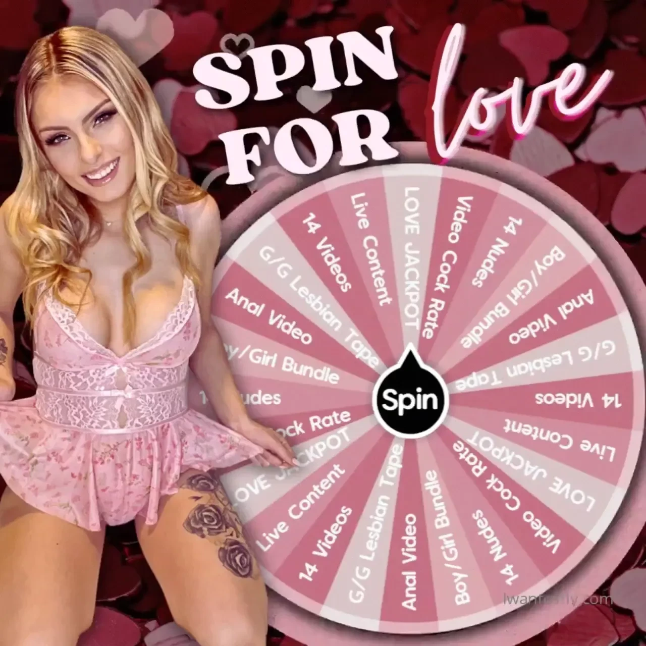 Spin for love i m absolutely spoiling you with these prizes it s love 