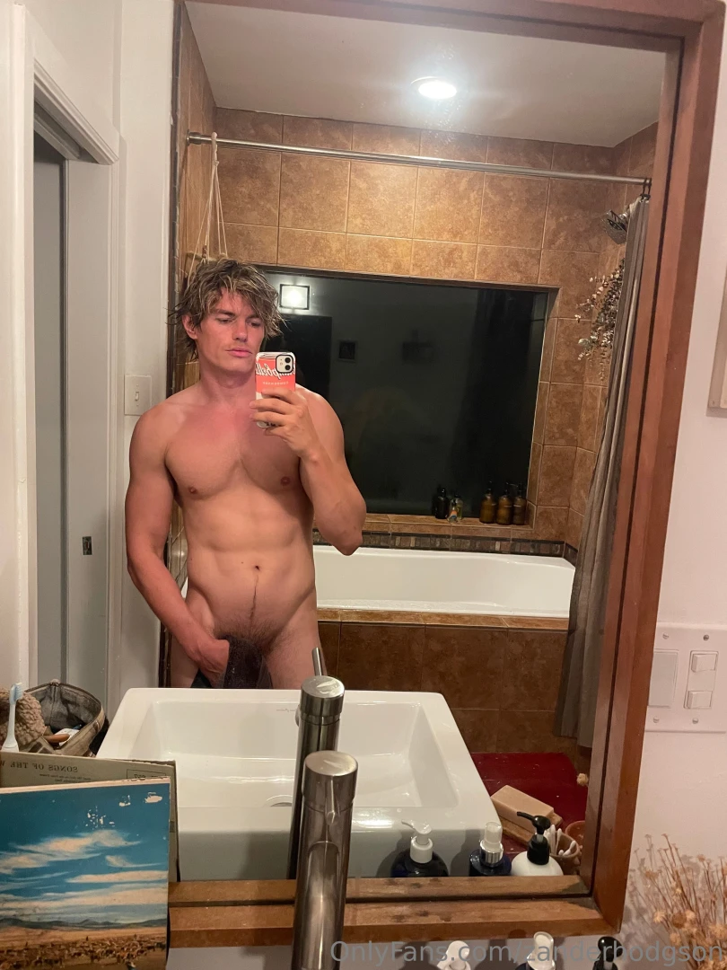 Snapped this mirror pic right before i made a mess naked hard and 