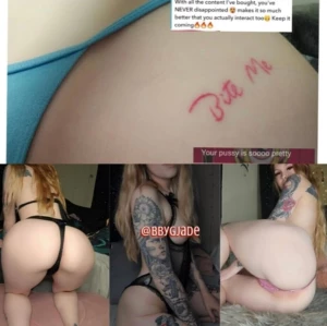 I know just what you need a tatted baddie who can squirt bbygjade