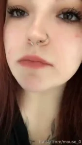 It s too hot tongue piercedtongue saliva drool piercing egirl teen