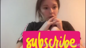 I m still embarrassed to lick my breasts but it s so hot shy shygirl