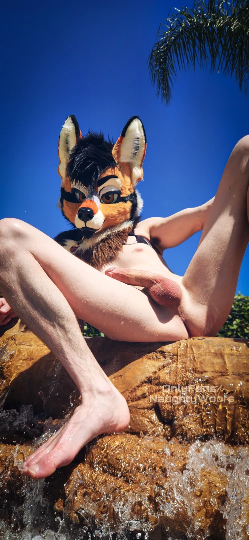 Rogue likes being naked outside especially on a waterfall in broad part 2 