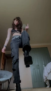 Dommy mommy black booted stomping part 1