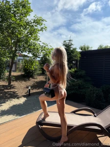 I like to start my day by sunbathing outside because that means my day