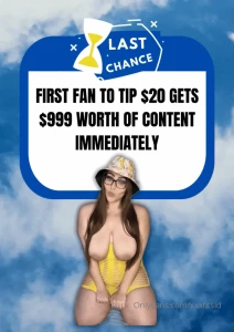 xxxfitsid - Attention the first lucky fan to tip 20 will get an exclusive bundle part 1 