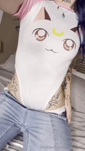 I m kneeling here wondering if i should finish getting dressed or