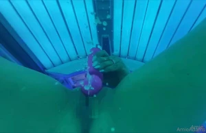 Brought some toys with me to the tanning bed hope they didn t hear me