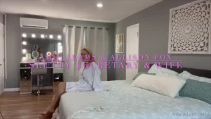 Slutty secretary amp wife my husbands secretary msallisonfox came over