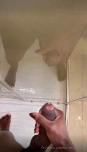 I was taking a shower and i got so hard and hot that i couldn t help