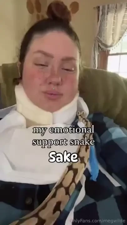 My emotional support snake 