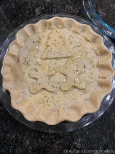 Pov you come home from a long day of work to homemade chicken pot pie