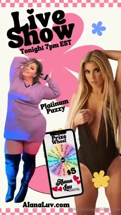 Going live with alanaluvxxx at 7 pm est get ready for a spicy 