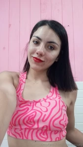 A selfie before exercising