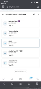 Thank you to my top fans for january if you see your name message me